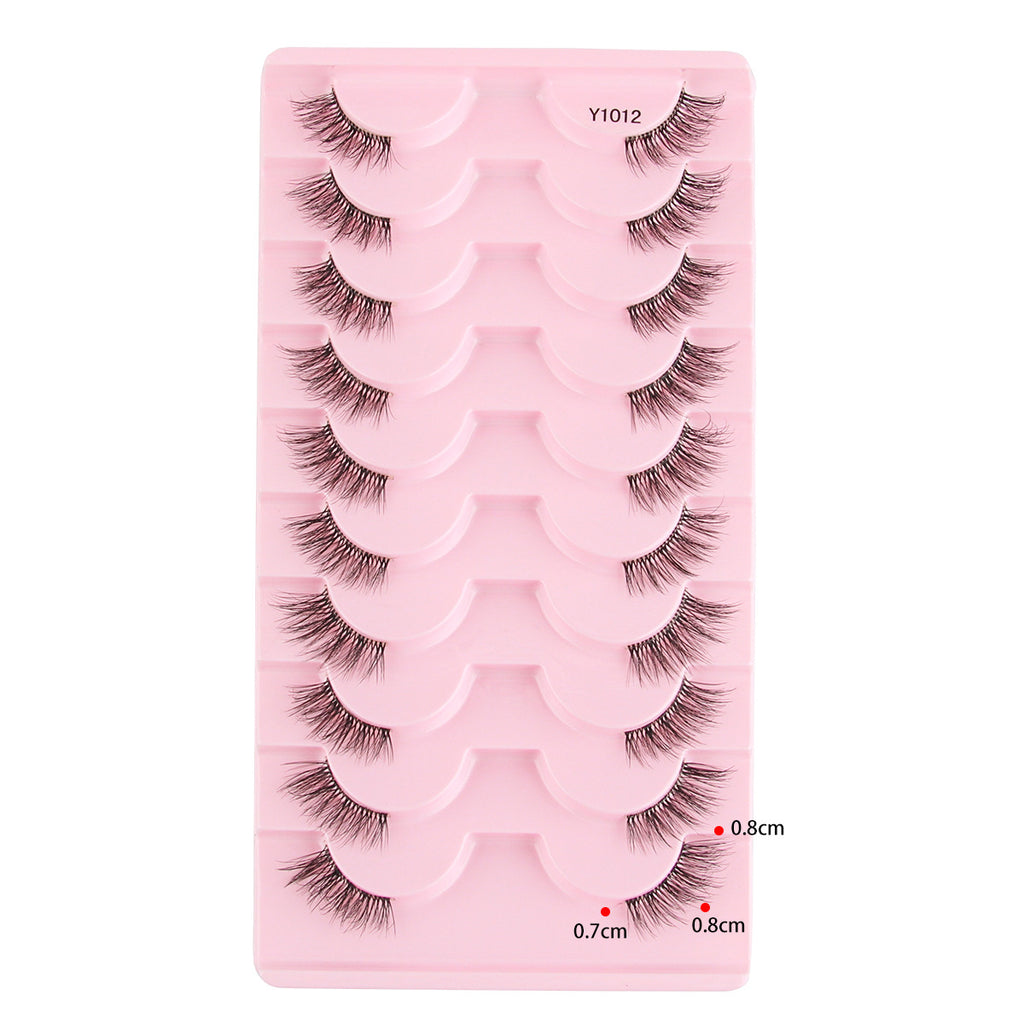 Femmes Portable Européen et style américain Sheer demi-longueur faux cils