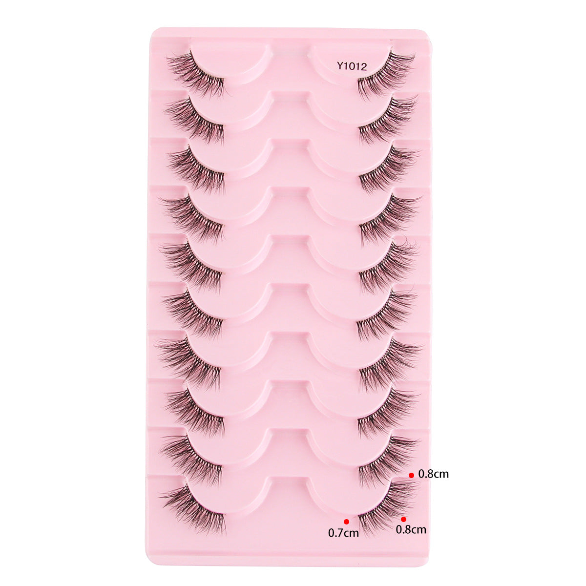Femmes Portable Européen et style américain Sheer demi-longueur faux cils