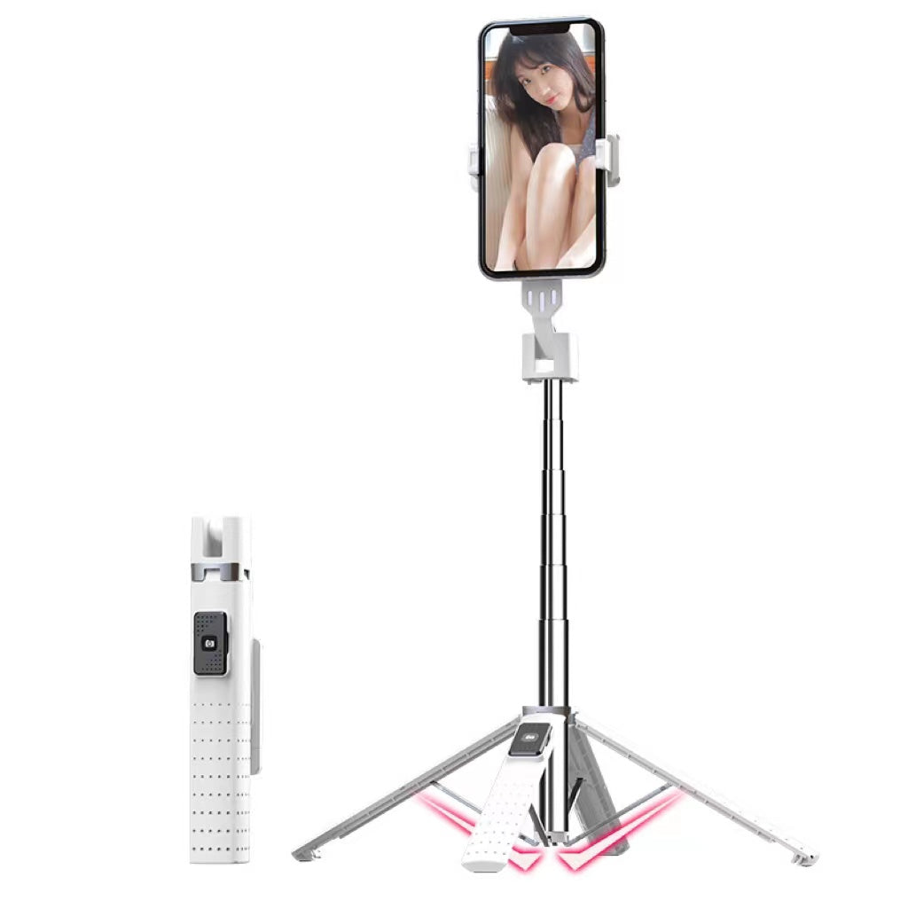 Tetrapod Bluetooth Selfie Stick Mobile Phone Double Fill Light