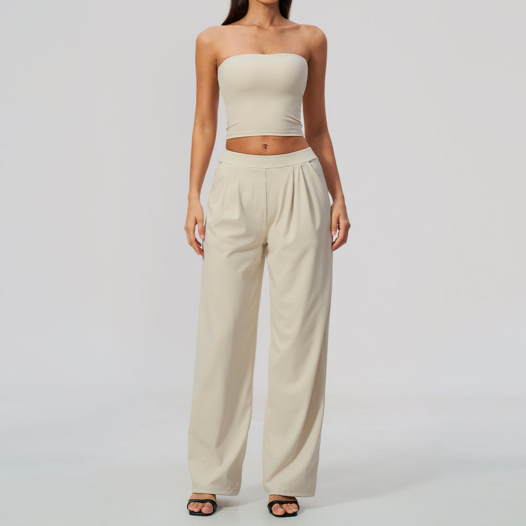 Ensemble de costumes de yoga haute taille à séchage rapide respirant
