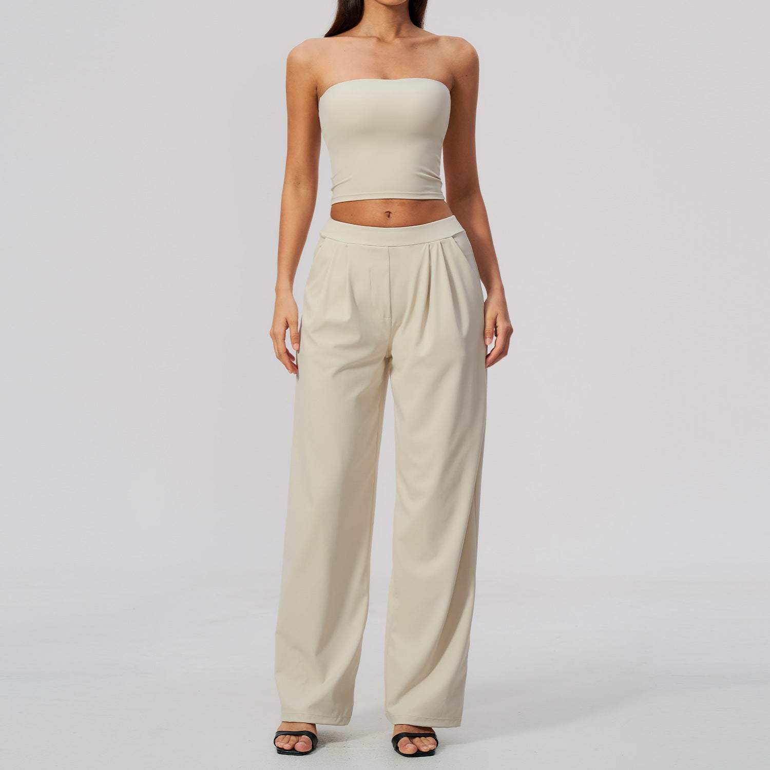 Ensemble de costumes de yoga haute taille à séchage rapide respirant