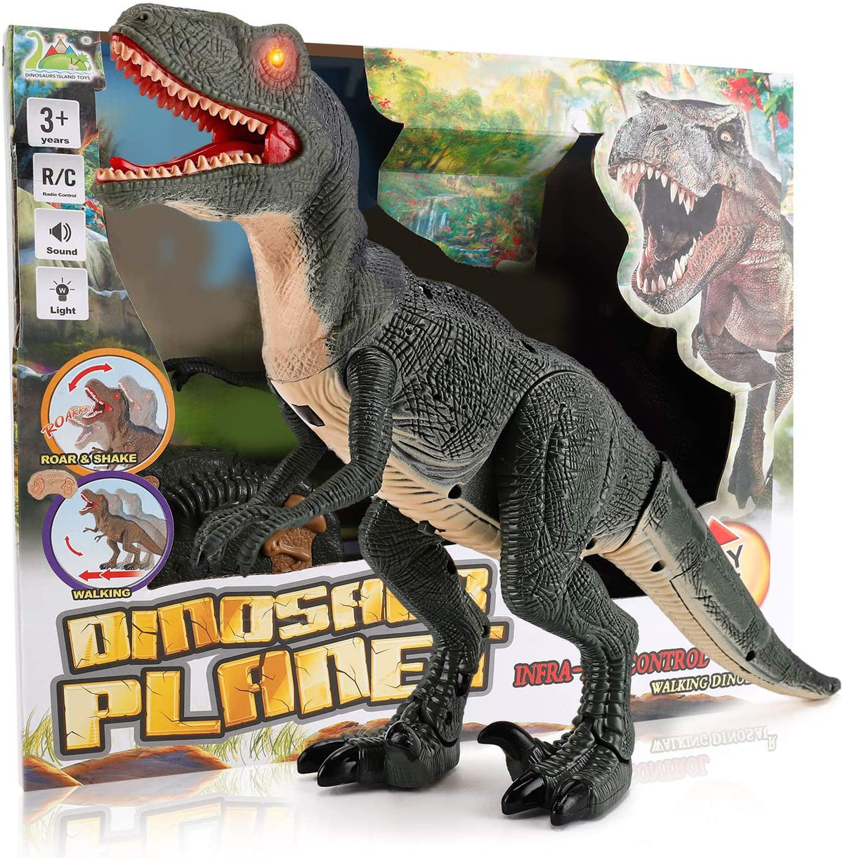 Jouet de télécommande électrique de simulation de dinosaure