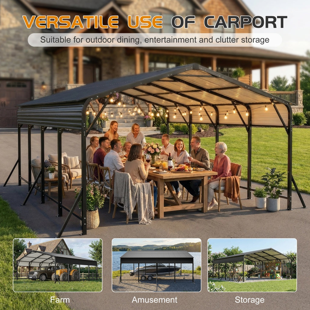 Canopie galvanisée en acier