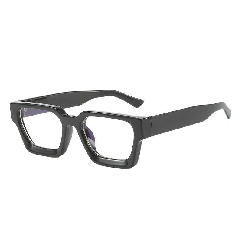 Verres à cadre carré fashionnables à rayures épaisses