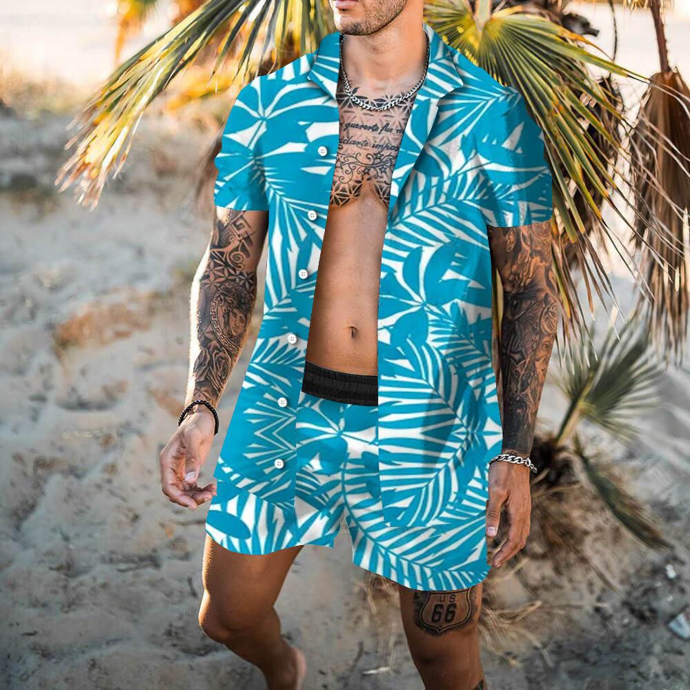 Ensemble de chemise et de shorts pour homme imprimé en 3D