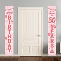 Ensemble de 2 décorations de portes pour 30 ans en or rose
