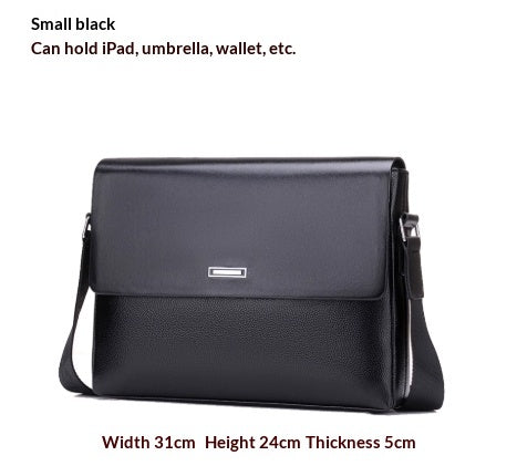 Bureau d'affaires homme tendance et sac en cuir occasionnel de grande capacité