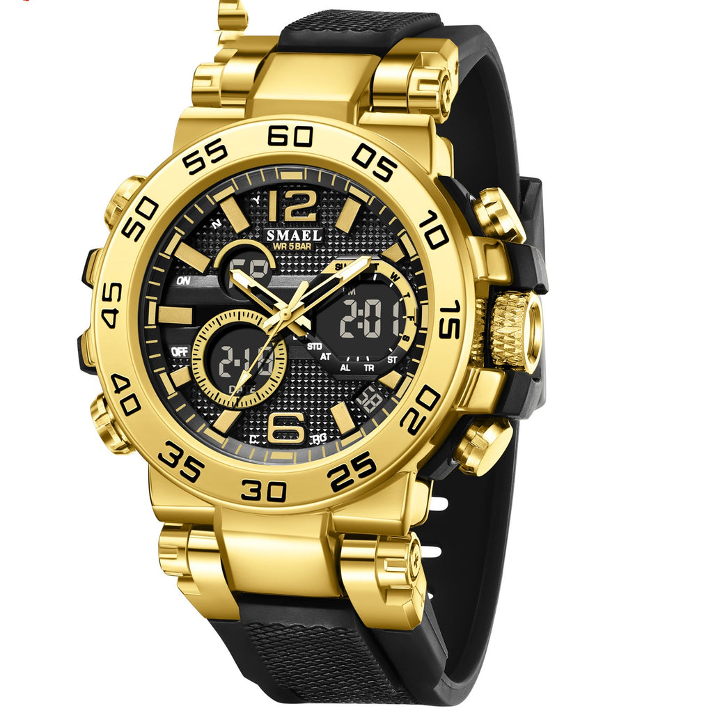 SMAEL Montre électronique Quartz pour hommes exquise et élégante
