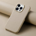 Simple Solid couleur cuir demi-paquet de téléphone Case