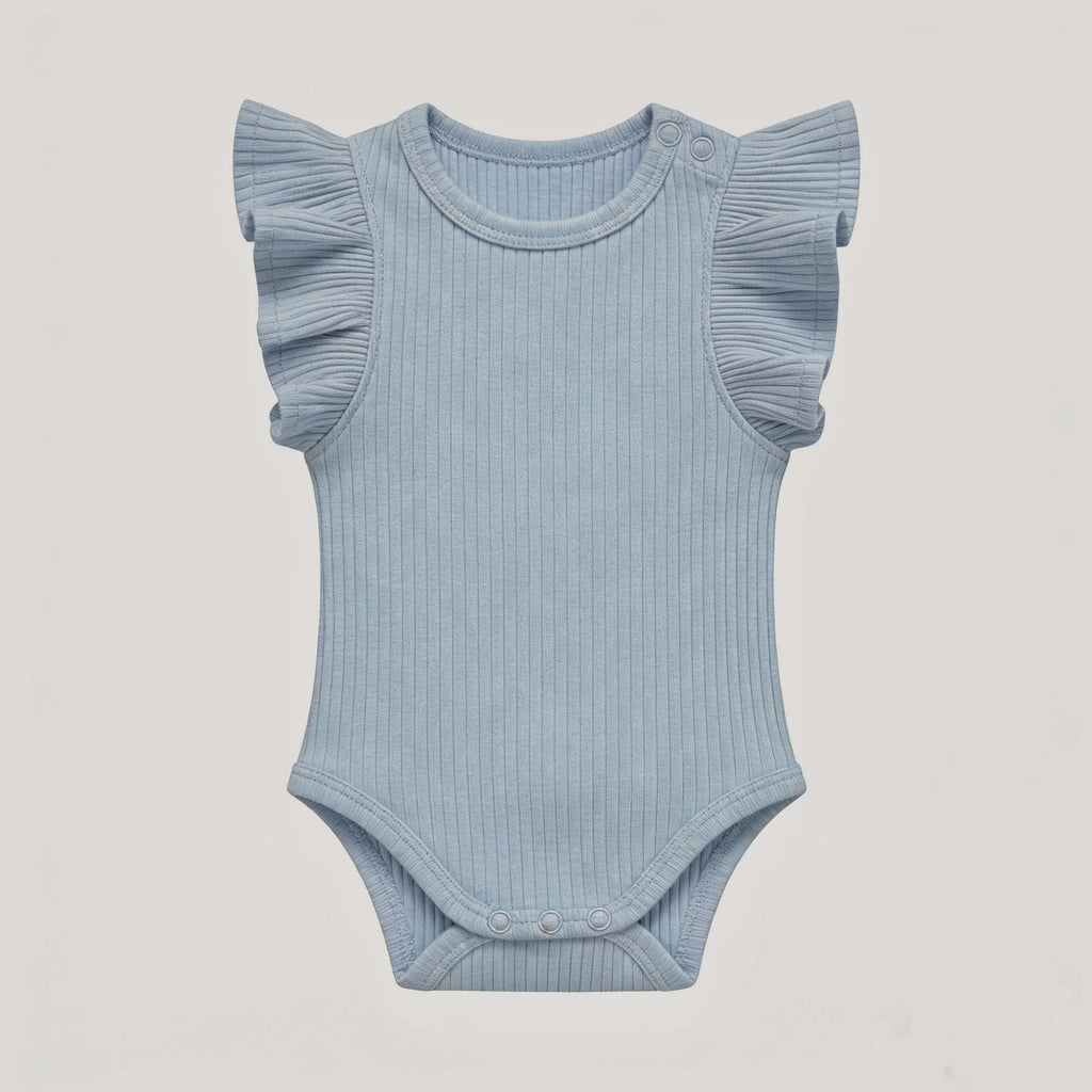 Bébé Romper tricoté à côtes