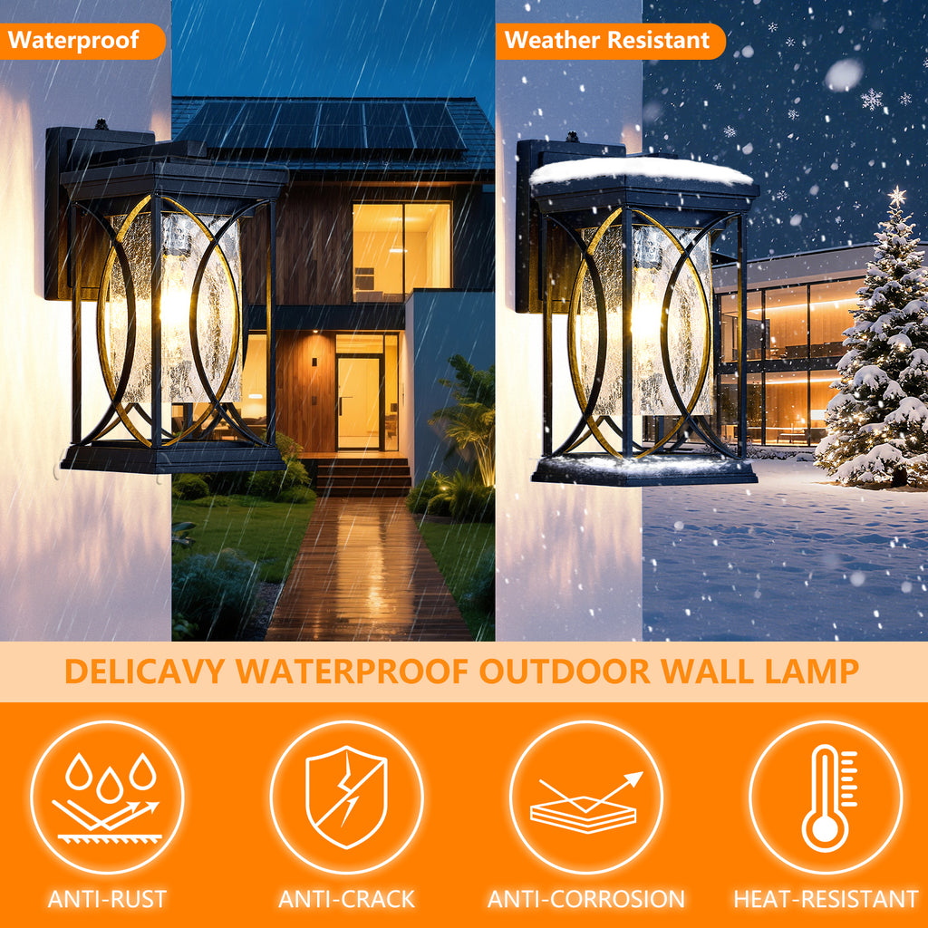 Oil Rubbed Bronze Porch Light Dusk to Dawn Outdoor Wall Lantern Small Modern Outdoor Light