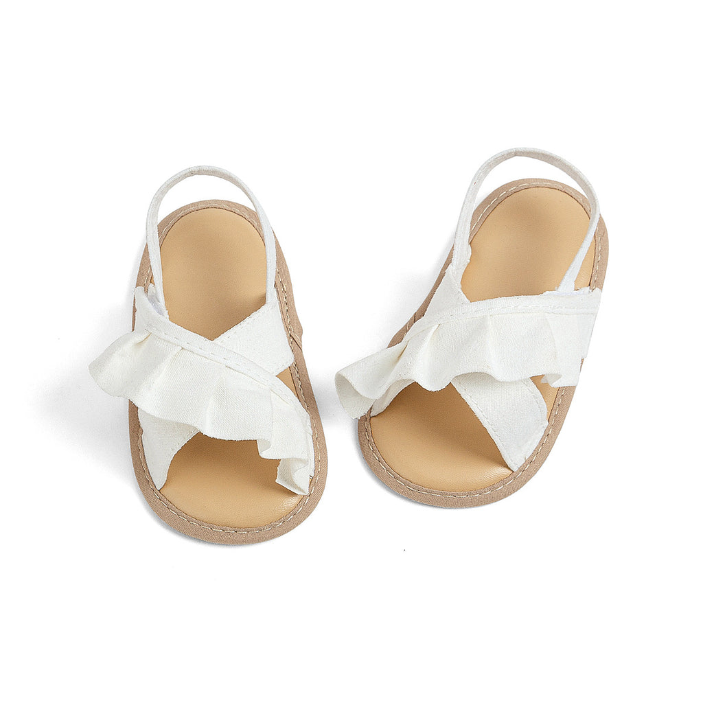 Printemps et été bébé fille tout-petit Chaussures Soft Bottom Lace