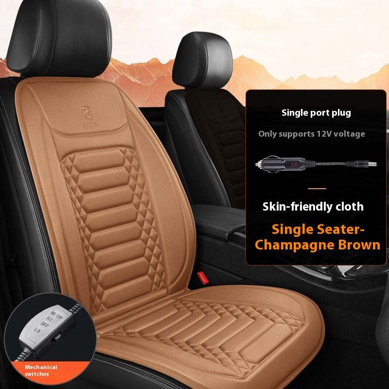 Siège de chauffage électrique en peluche chaude d'hiver