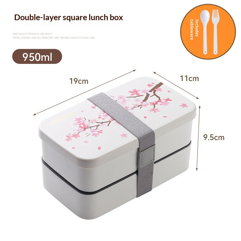 Boîte à déjeuner à micro-ondes double couche