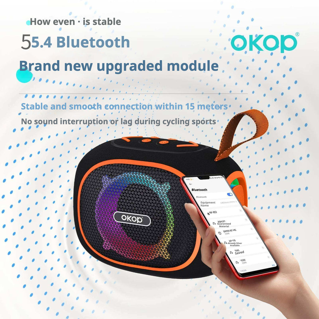 KP-853 Haut-parleur Bluetooth sans fil Longue durée de vie de la batterie Poignée portable Éclairage RGB En stock