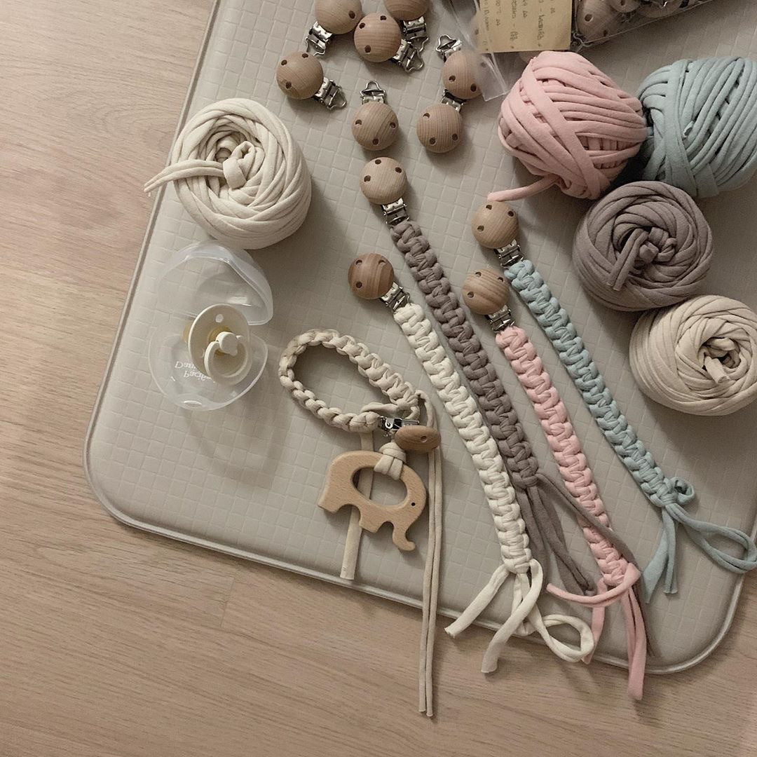 Accessoires d'encolure fabriqués à la main Pacifier Clip Anti-goutte Longueur de fourche