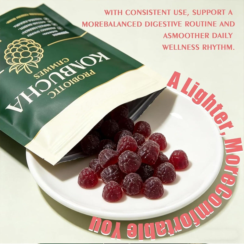 En stock Kombucha Gummies 60 pièces par sac