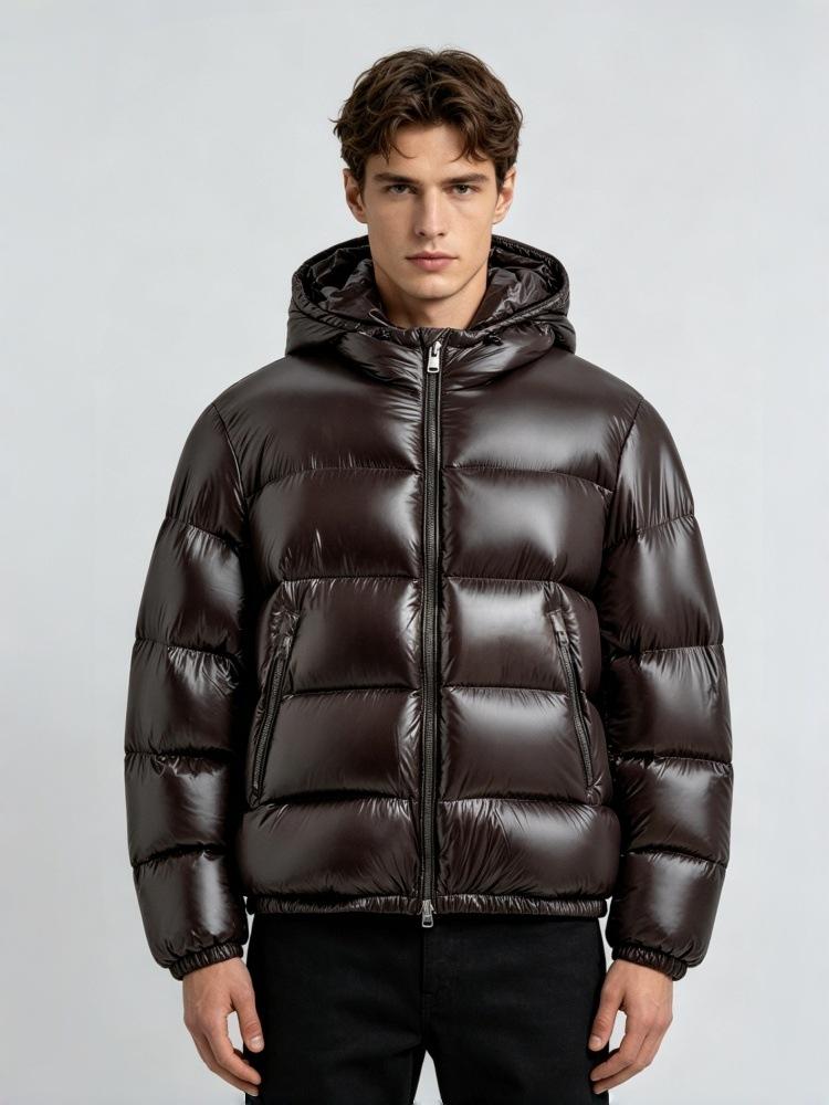 Hommes Coton à capuche Veste rembourrée Casual and Warm European American Style Outerwear