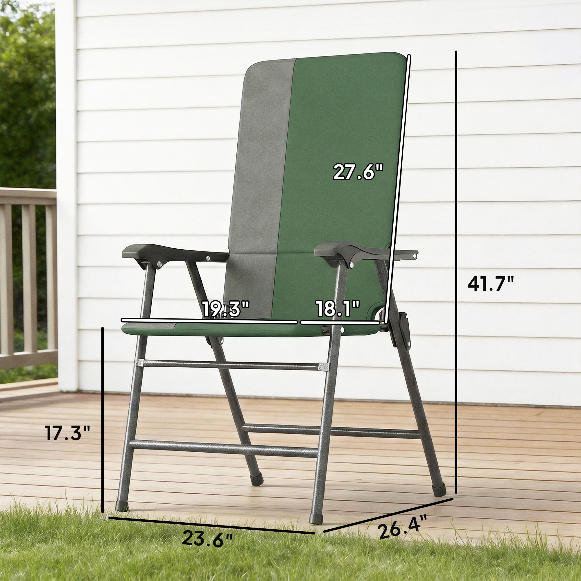 Chaises Patio pliantes Ensemble de 2