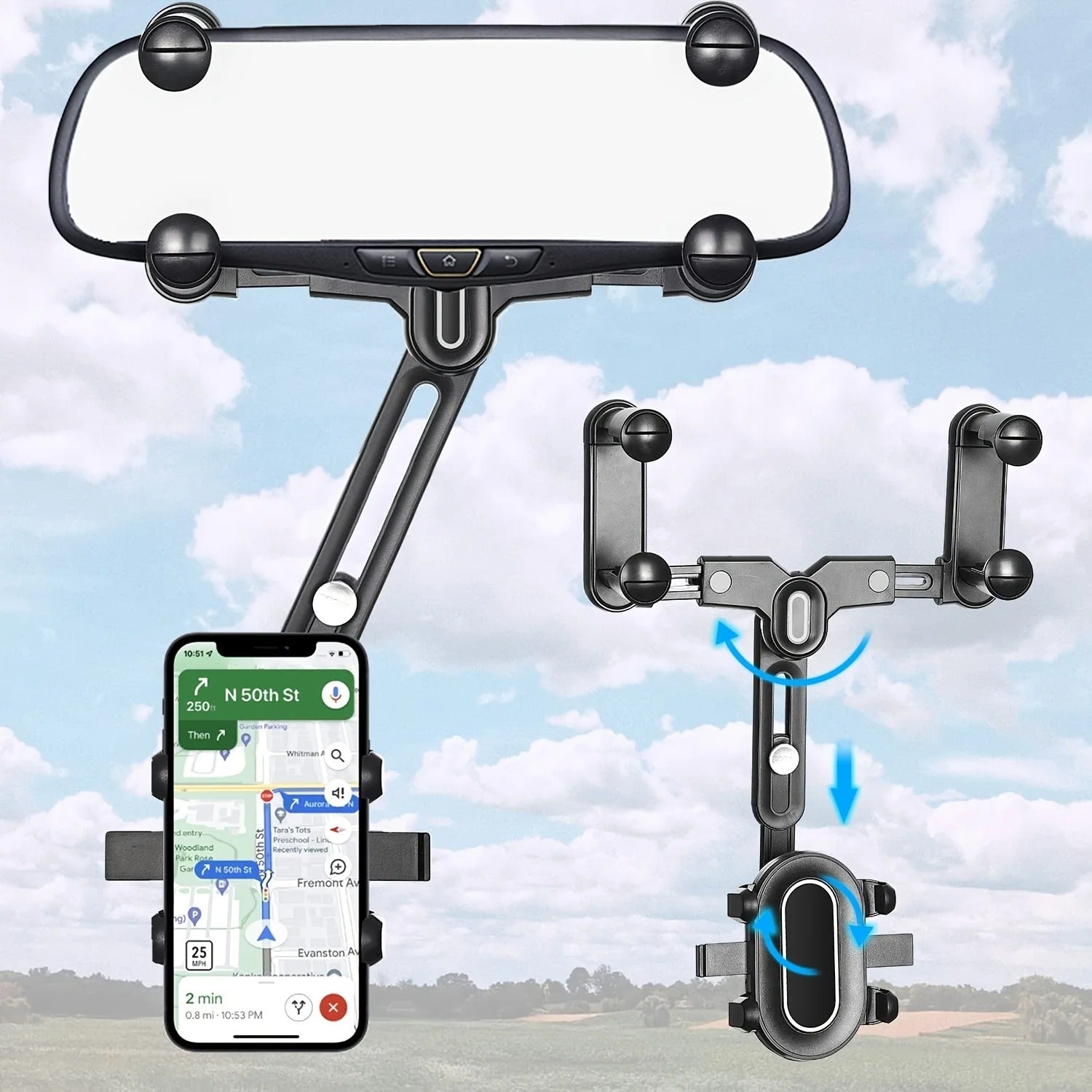 Car Rearview Mirror Bracket rétroviseur