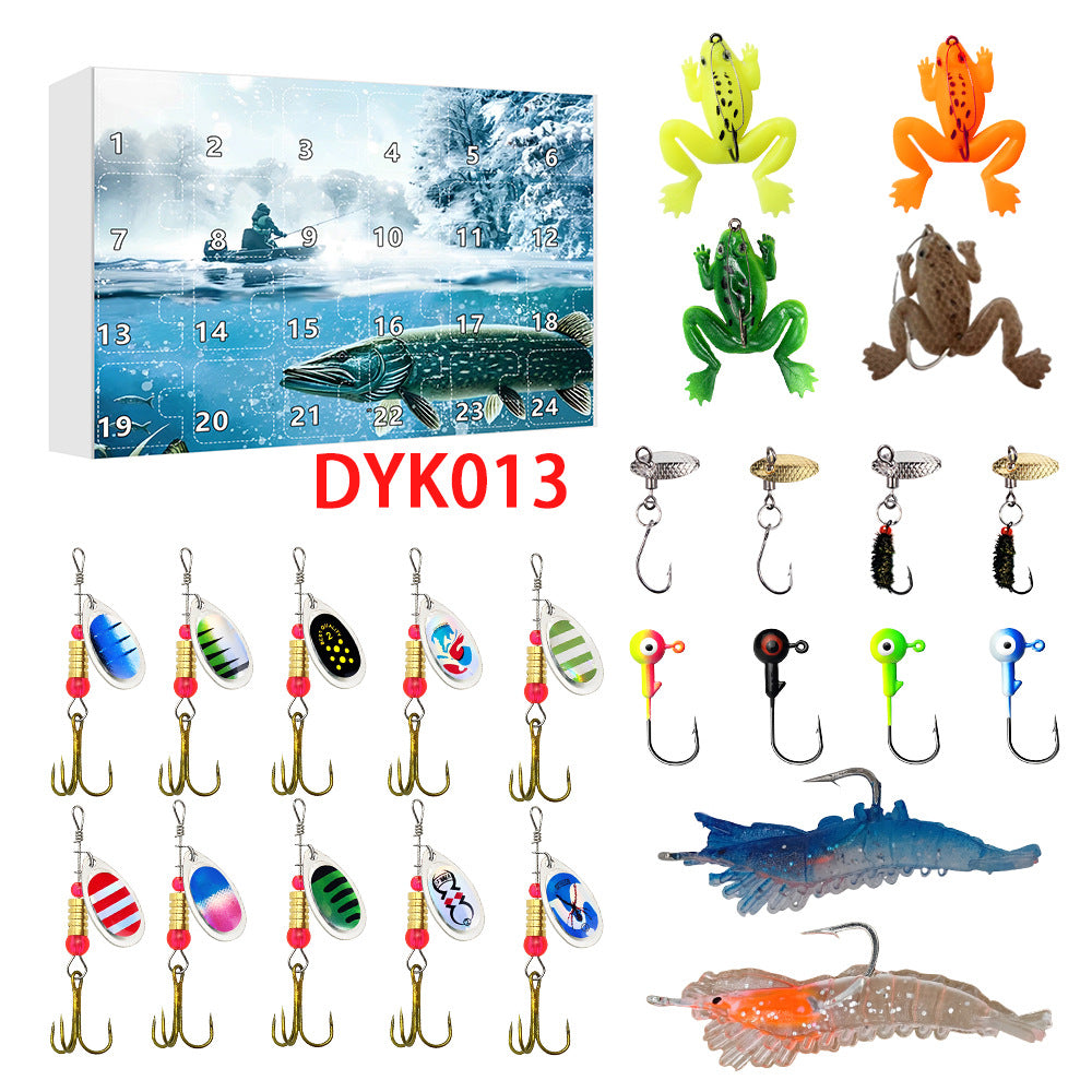 24 Compte à rebours Ensemble de pêche de Noël