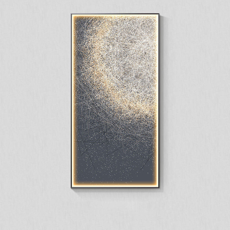 Modern Light Luxury Wall Abstract avec photo de suspension de lumière