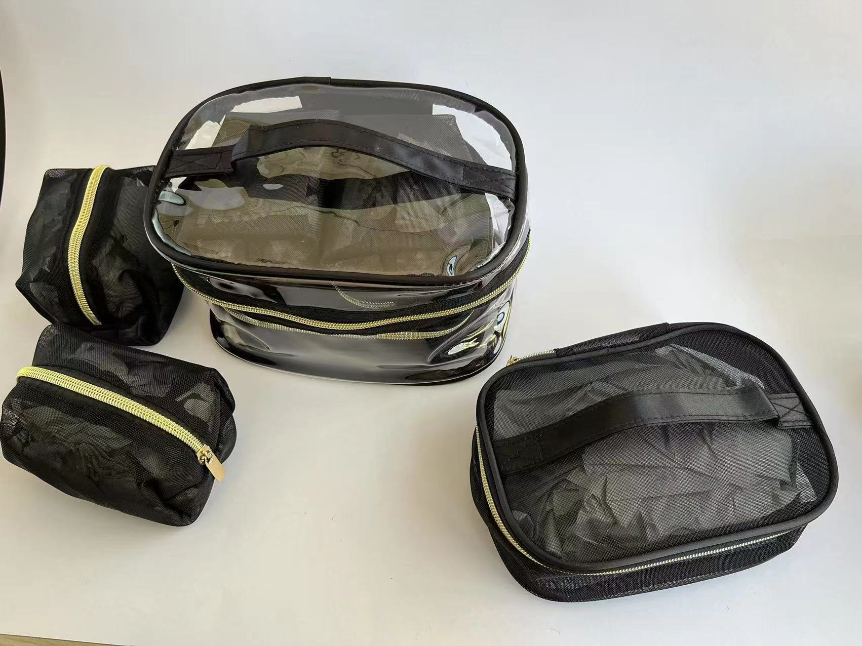 Sac de toilette multifonctionnel portable en quatre pièces
