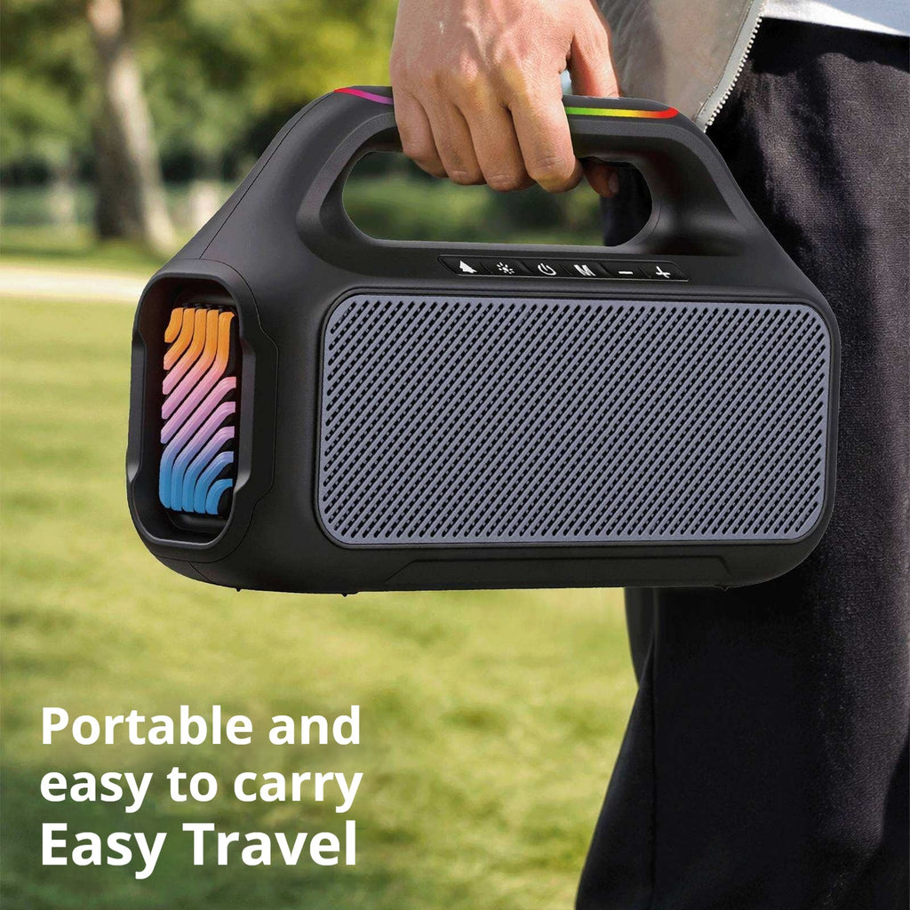 KP-865 Meilleures ventes sans fil Bluetooth haut-parleur poignée portable RVB éclairage son haute Pow