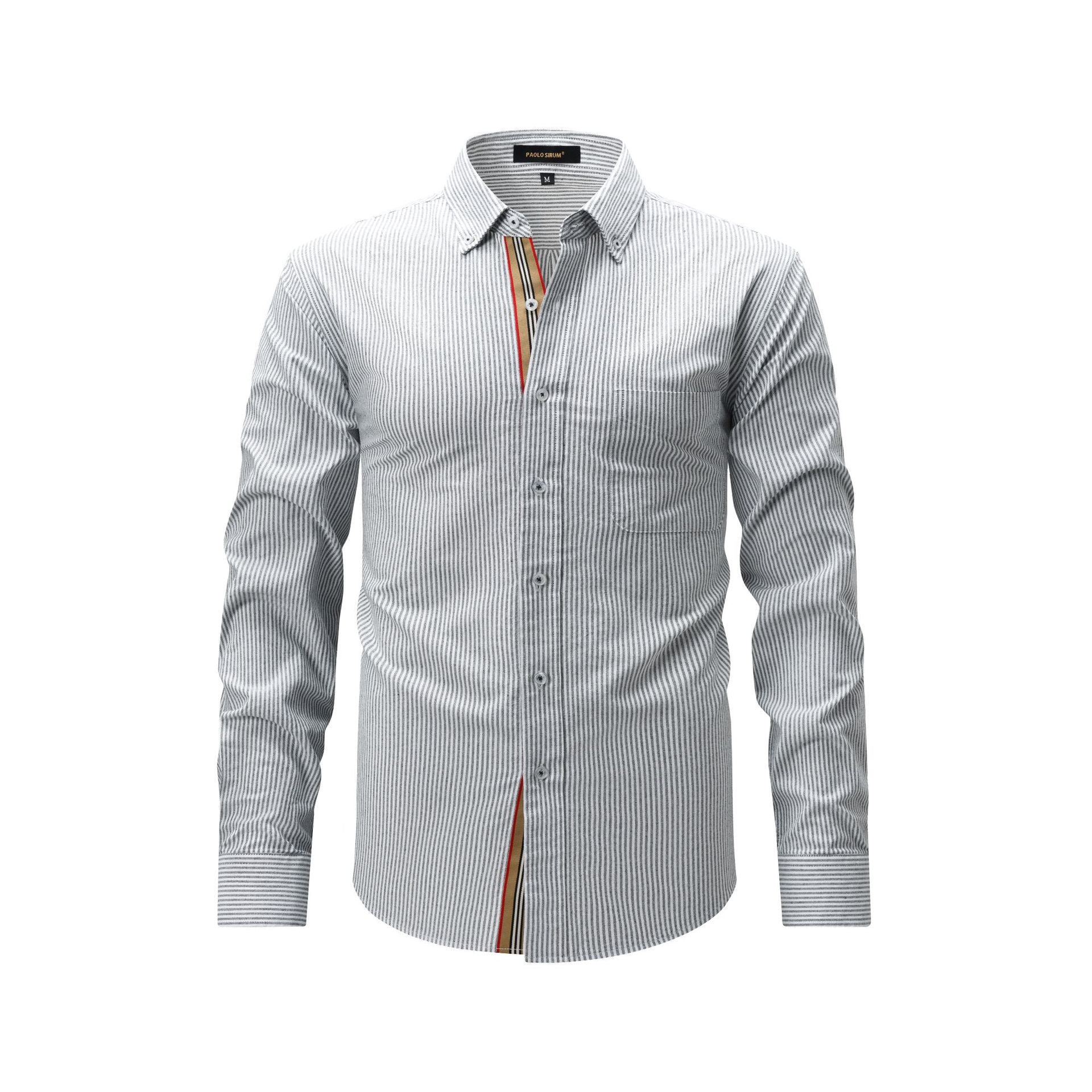 Chemise de mode décontractée homme avec plateau tissé