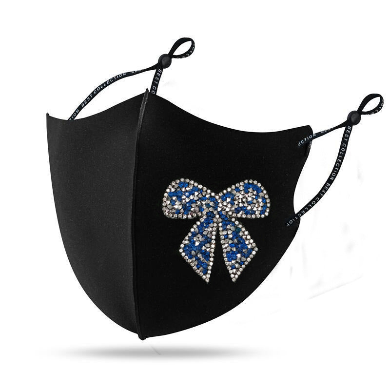 Masque Diamond Shiny Diamond Bow Masque de vêtements créatifs