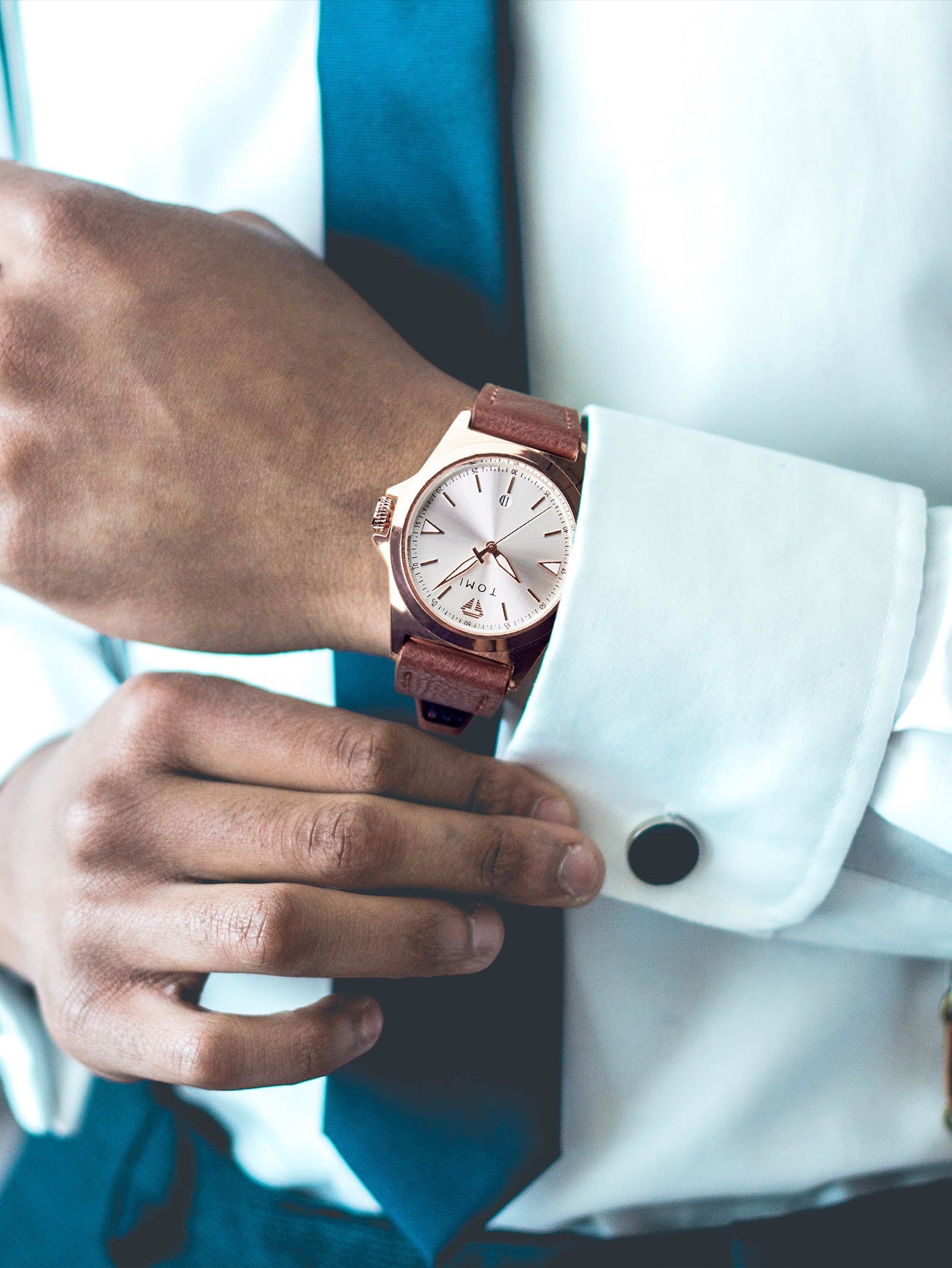 Imperméable bracelet en cuir à la mode Quartz Montre pour les étudiants