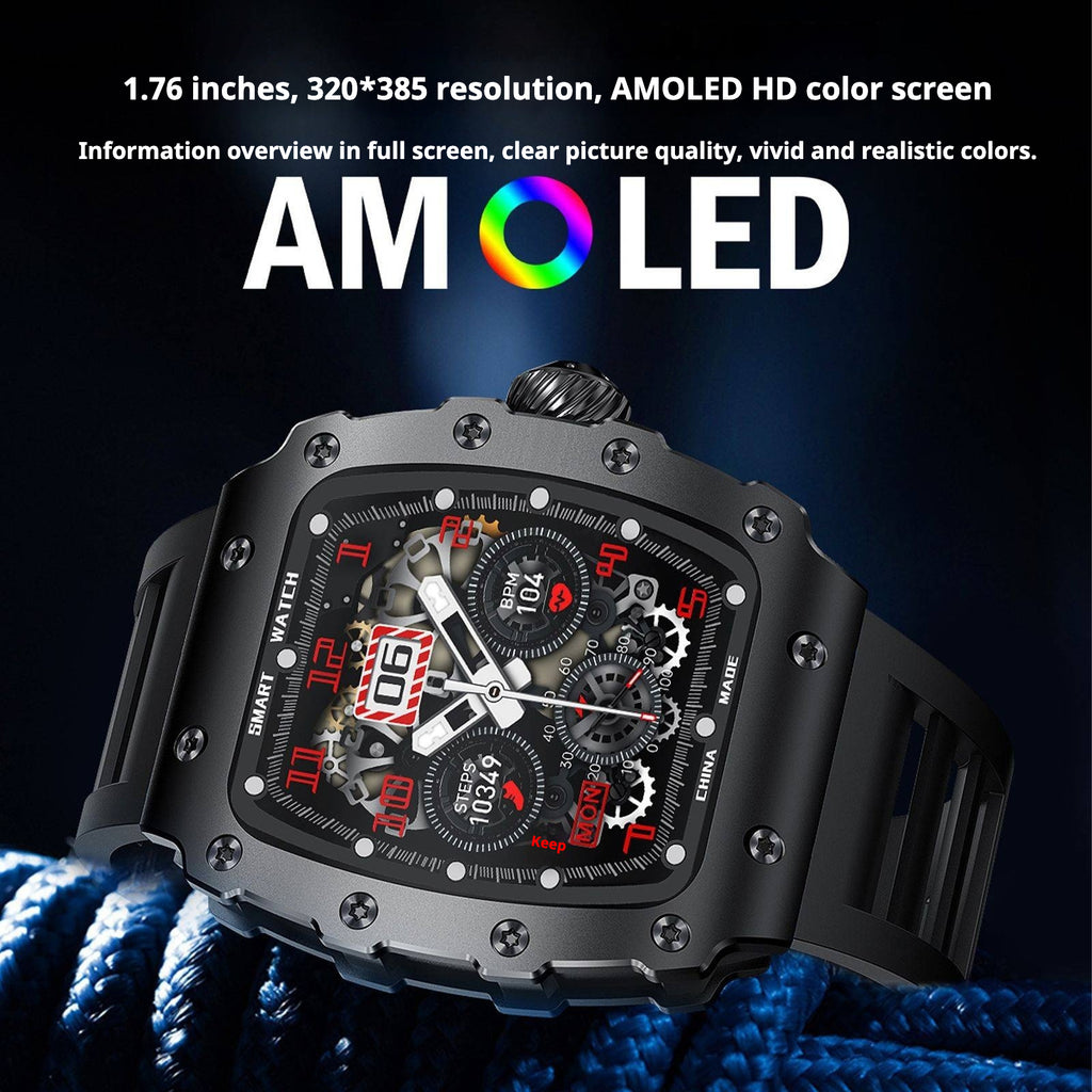 KP-S100 Smartwatch Heart Rate Monitoring Blood Pressure Monitoring Bluetooth Calling Sports Waterproo