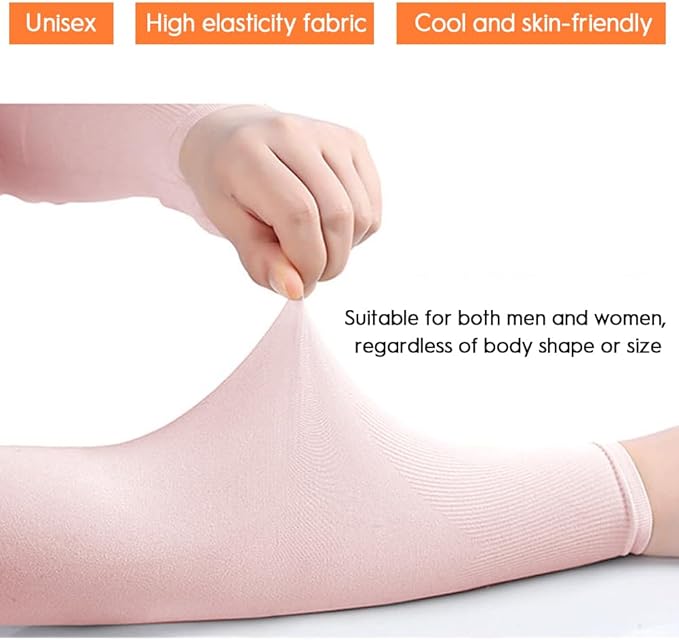 Unisex Cooling Ice Silk Sun Sleeves - Protection UV Bras mince Gardes pour le cyclisme extérieur
