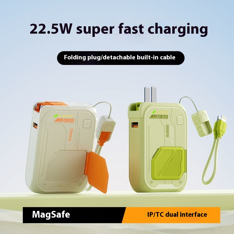 Chargeur sans fil magnétique 5-en-un avec câble