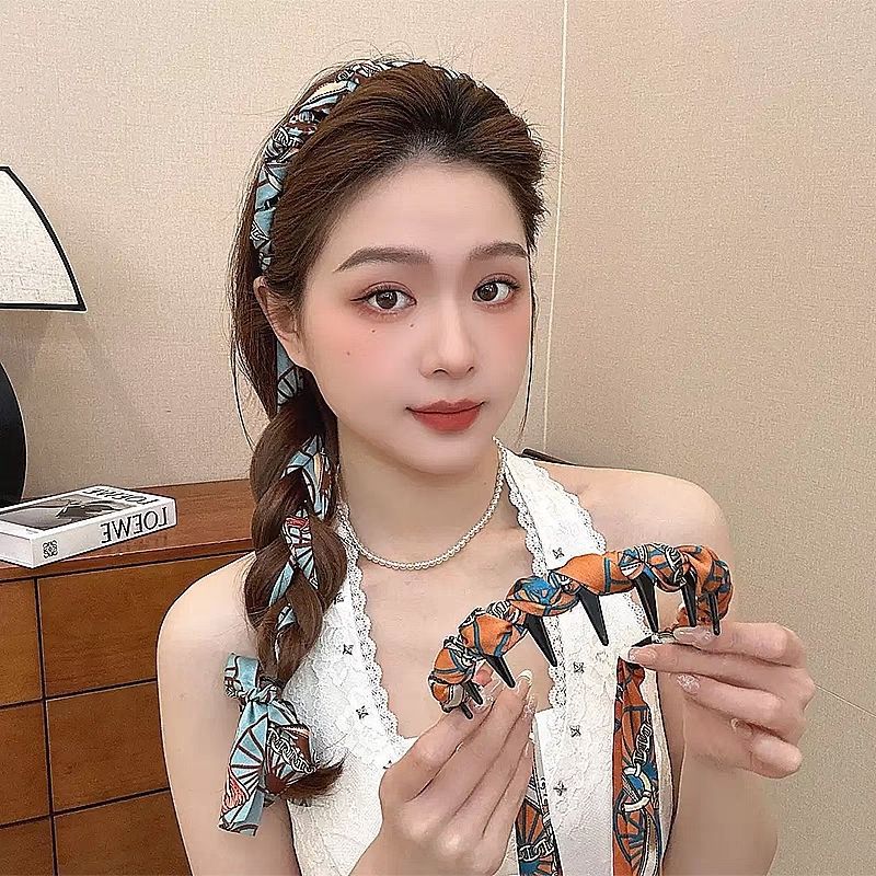 Bande de cheveux tressé Bow pour femmes