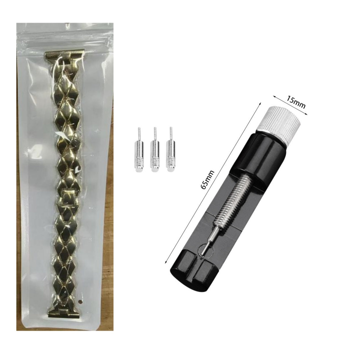 Bracelet en diamant à chaîne métallique en acier