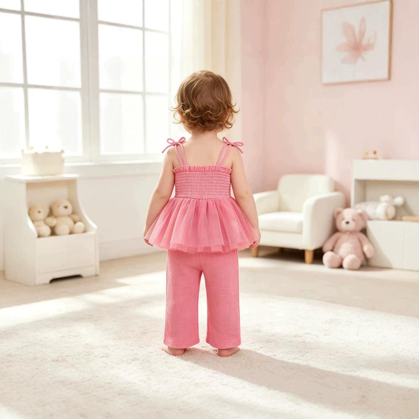 Robe de mesh d'été pour enfants