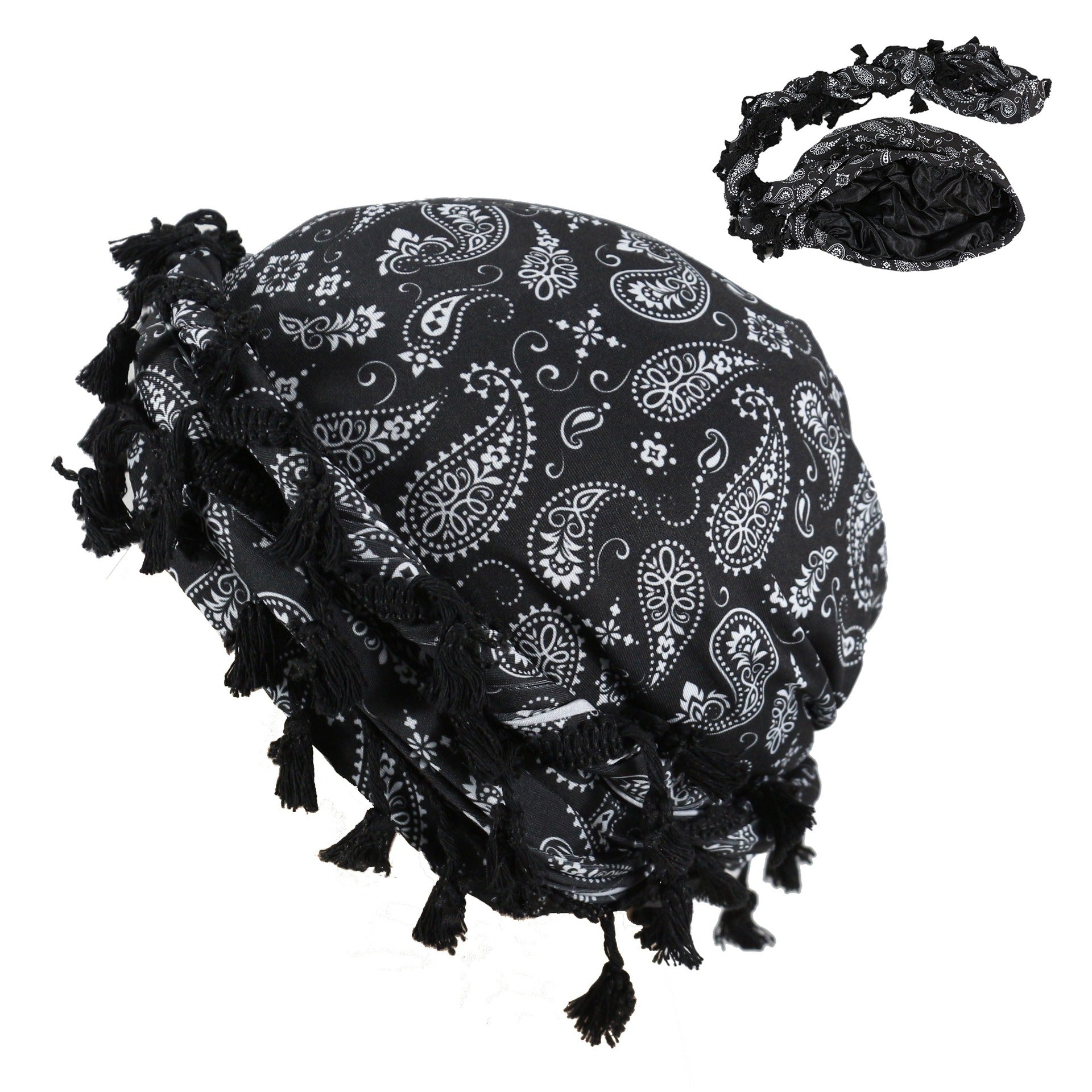 Sports de plein air Paisley Turban Hat Cashew Flower Print Turban Hip-hop Hip-hop Twist