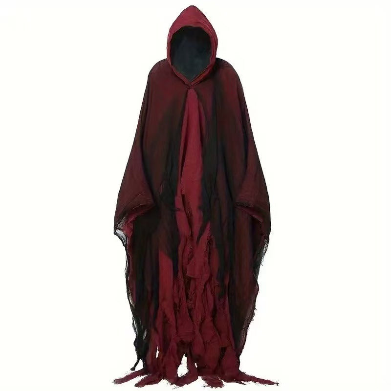 Halloween Witch Cloak Crâne modèle vêtements Costume de mort Props