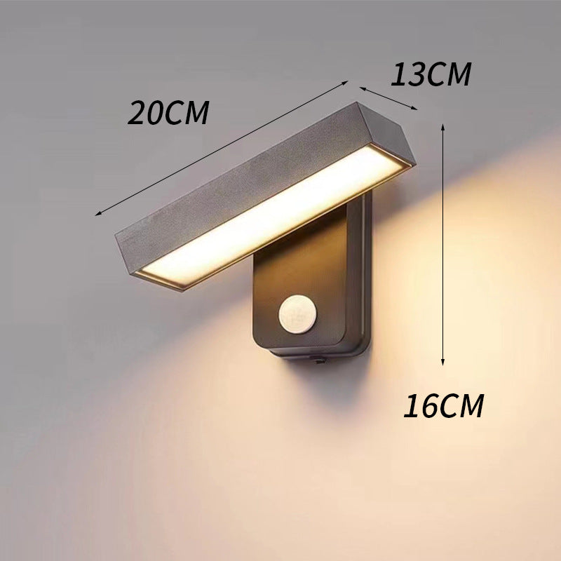 Outdoor 360-Degree Rotating Motion-Sensor Wall Light
