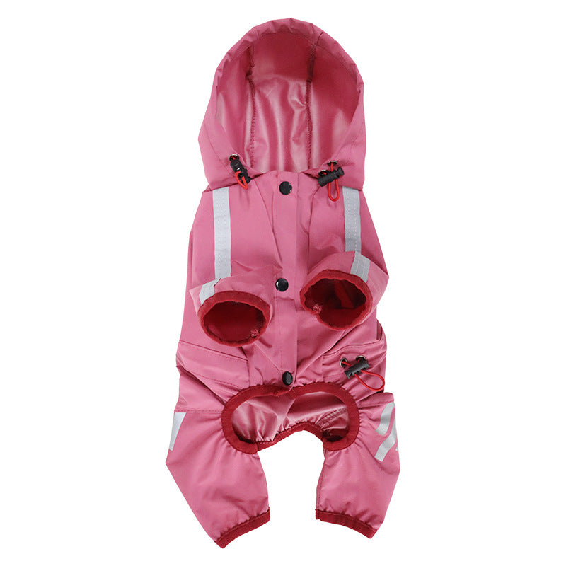 Pâte de pluie pour chien Pack complet Quatre pieds Waterproof Rain Cape Pet Produits