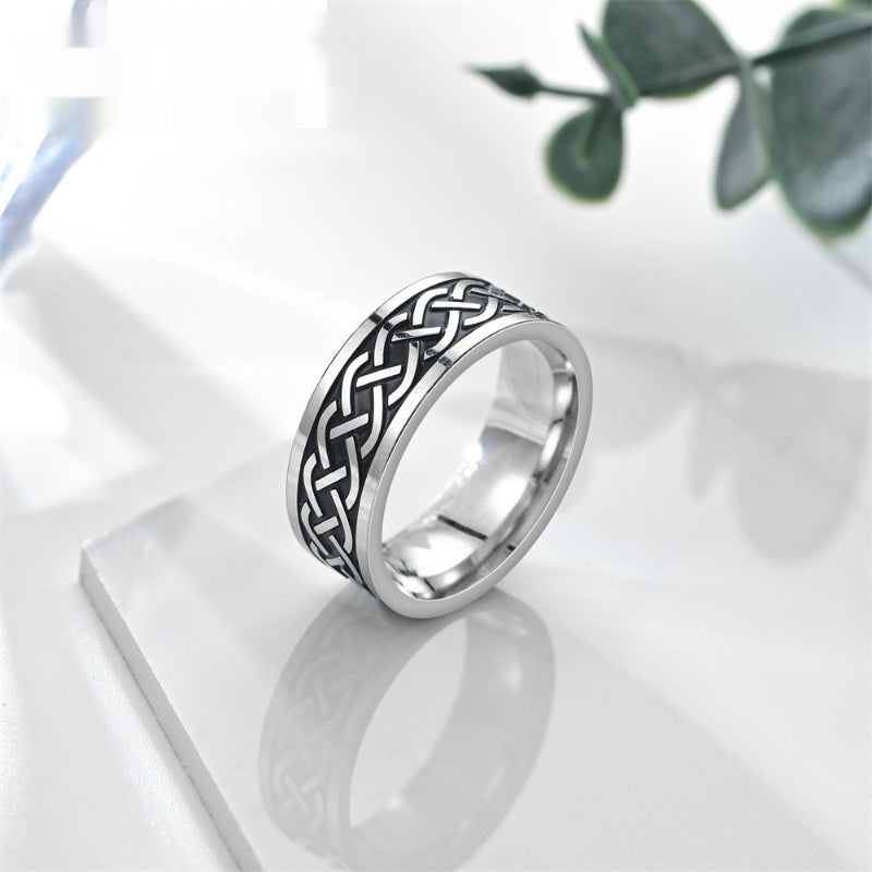 Mens bague en acier inoxydable personnalisée