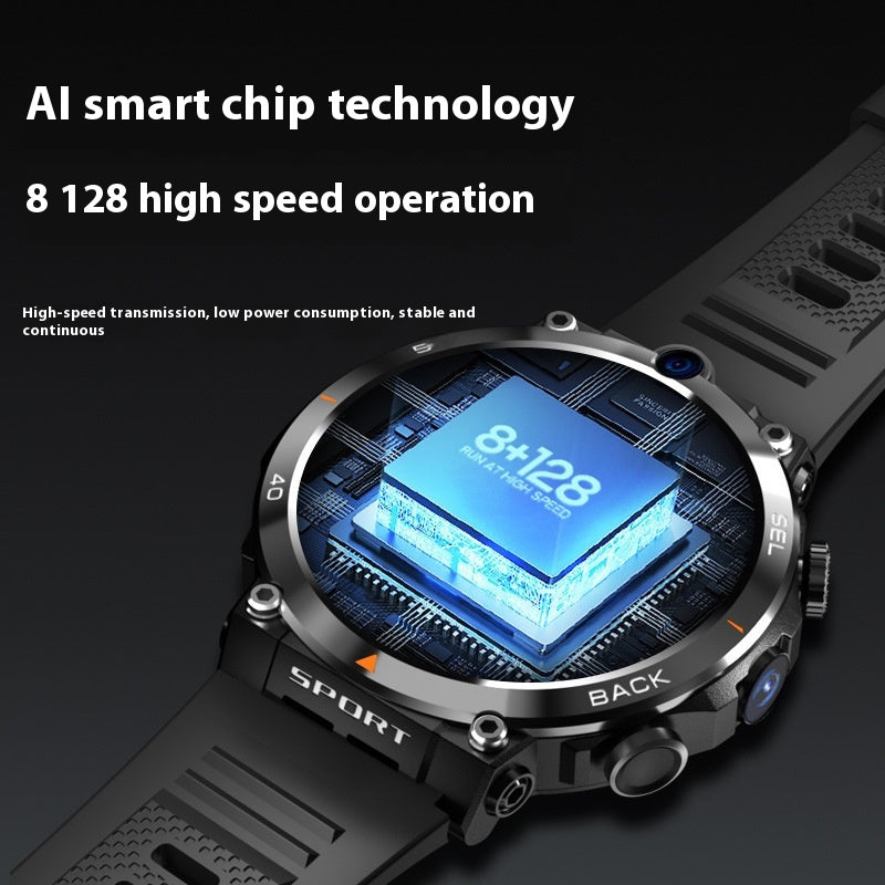 Smartwatch multi-fonctionnel sport avec double caméra pour la position