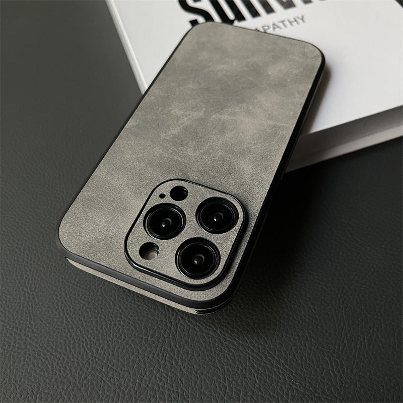 Leather phone case, drop proof