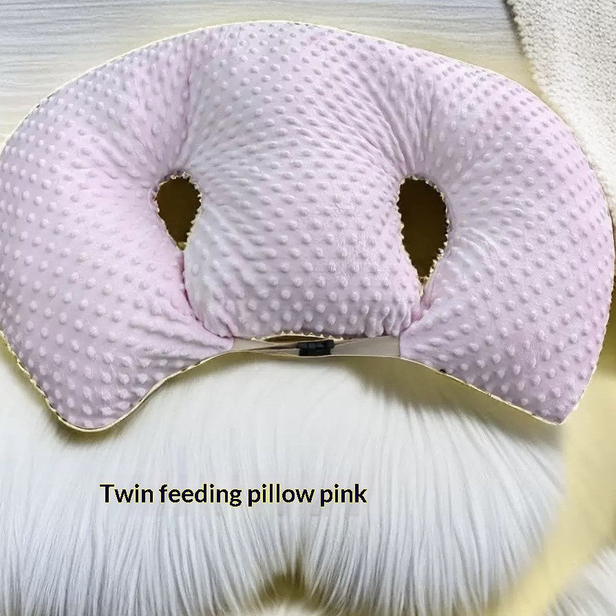 Oreiller de soins infirmiers multifonctionnel avec double couche conception Oreiller d'alimentation bébé pour prévenir Mi