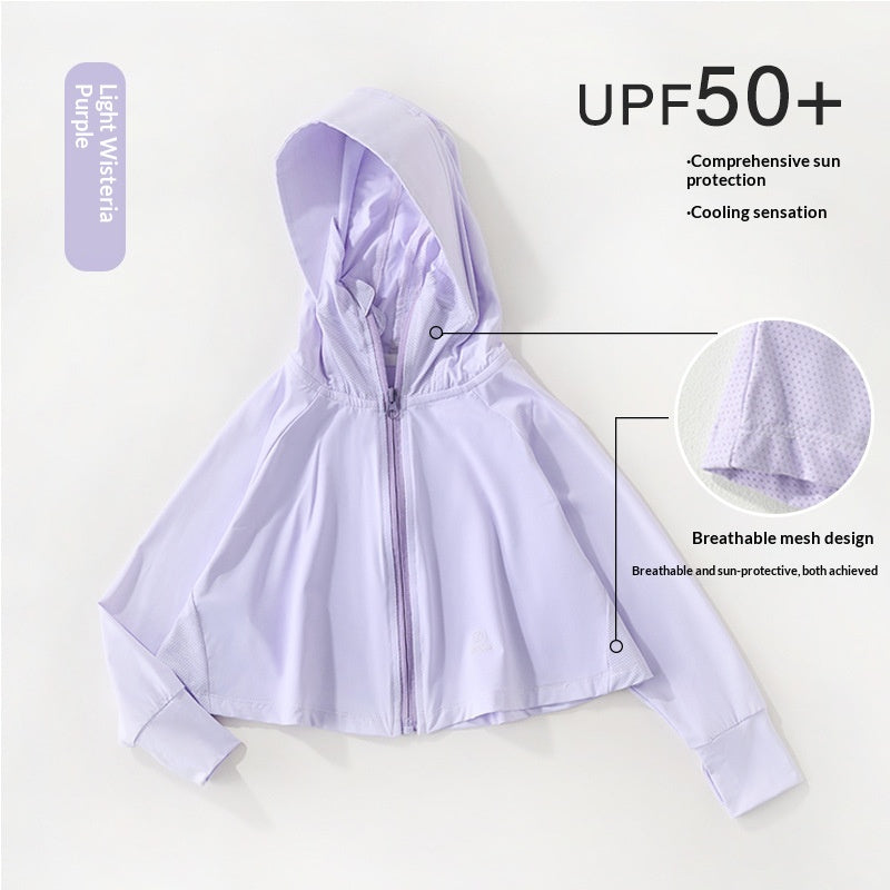 Ice-silk Respirant Enfants Vêtements protecteurs du soleil