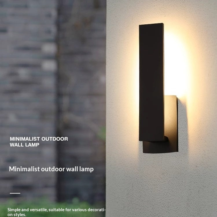 Extérieur Villa Courtyard Porte Chemin et Terrasse Minimalist Lampe murale