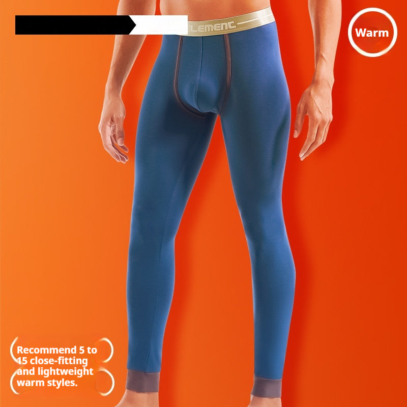 Cotton Slim-fit Leggings thermiques de taille moyenne