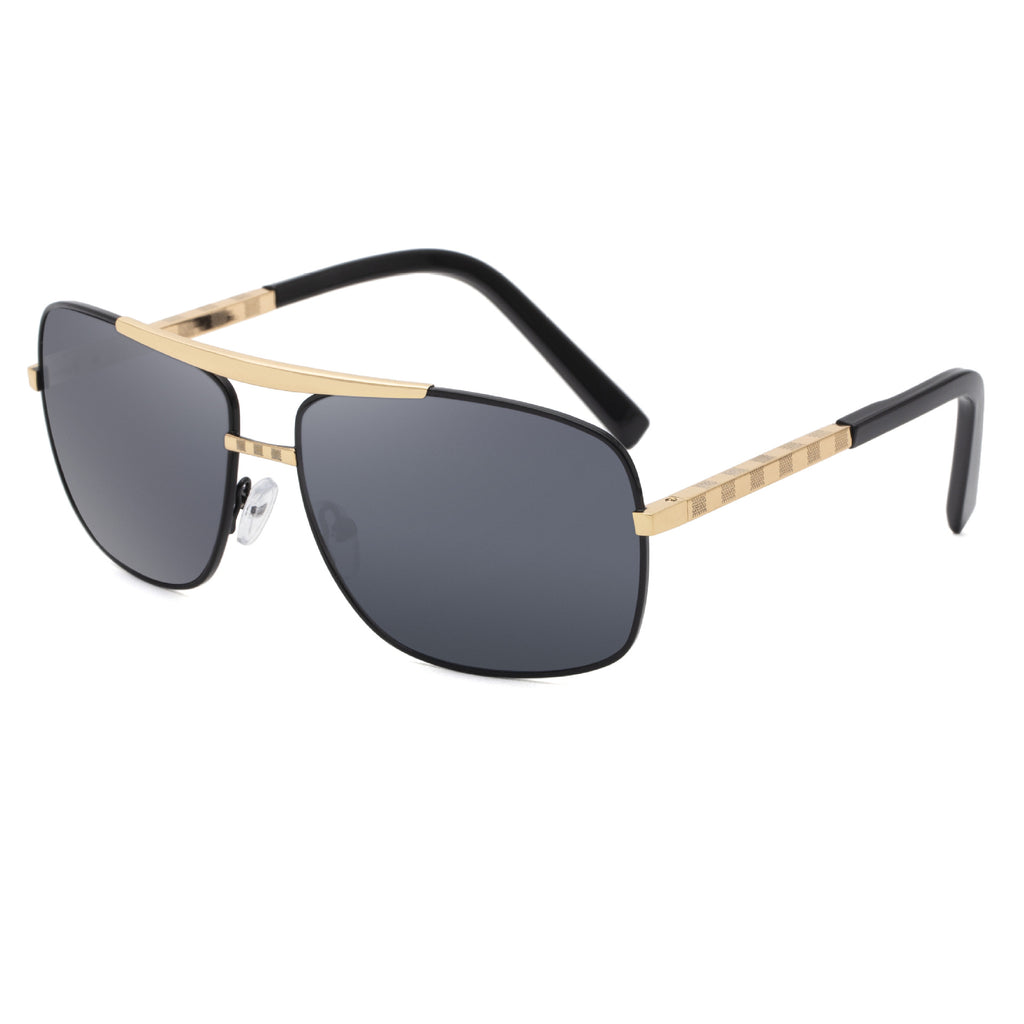 Lunettes de soleil ATTITUDE Homme Artistic Retro Box Slings Lunettes de soleil Trendy Homme Street Shades