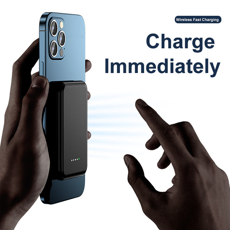 Mini Banque de puissance magnétique 5000mAh sans fil